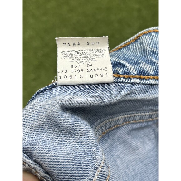 Vintage Levis 512 Red Tab Slim Fit Tapered Made in USA 24x28 - Picture 10 of 10